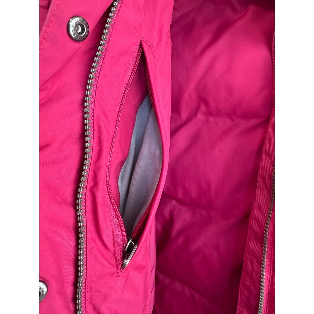 LL Bean Ultrawarm Long Puffer Coat Pink Goose Down Maxi Parka Womens Medium - Picture 11 of 11